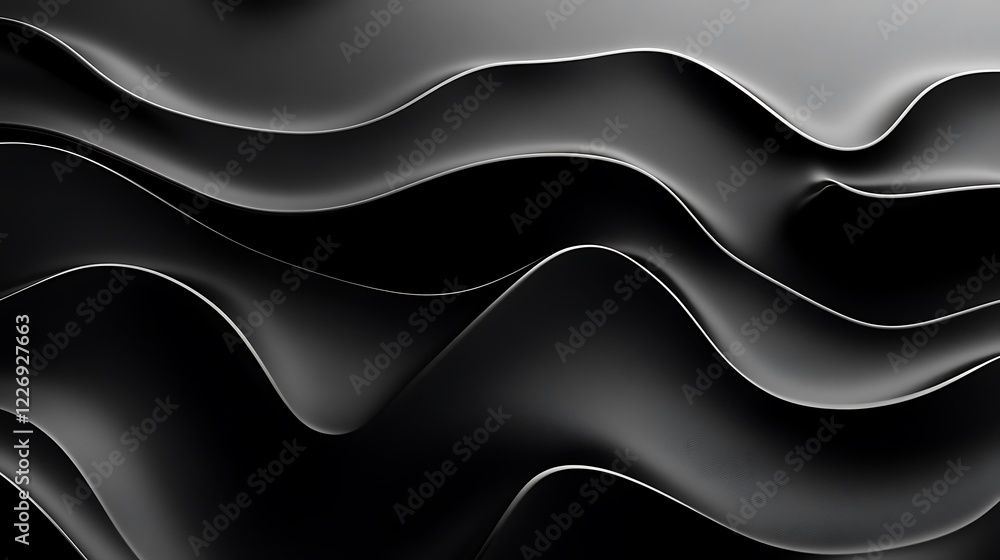 Abstract Black Wave Pattern Design Background Abstract Black Wave Pattern Design Background