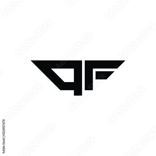 Free Download QF monogram logo design letter text name symbol monochrome logotype alphabet character simple logo - GFXLoad