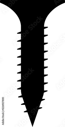 Screw Wall Construction Assembly Silhouette
