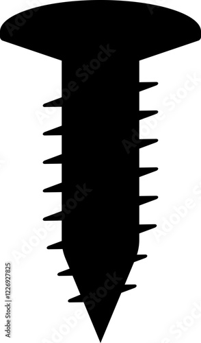 Short Screw Wall Construction Assembly Silhouette