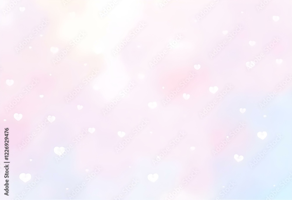 Kawaii pastel heart background Cute and dreamy design Kawaii pastel heart background Cute and dreamy design