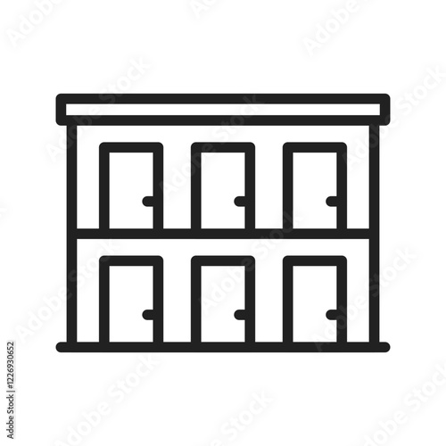 Rooms icon vector image. Suitable for mobile apps, web apps and print media.