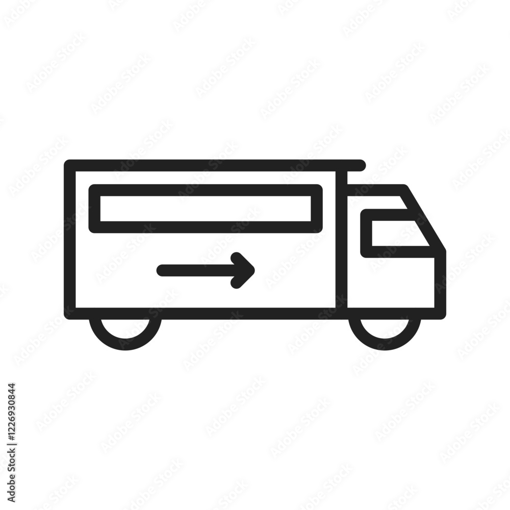 Van icon vector image. Suitable for mobile apps, web apps and print media. Van icon vector image. Suitable for mobile apps, web apps and print media.