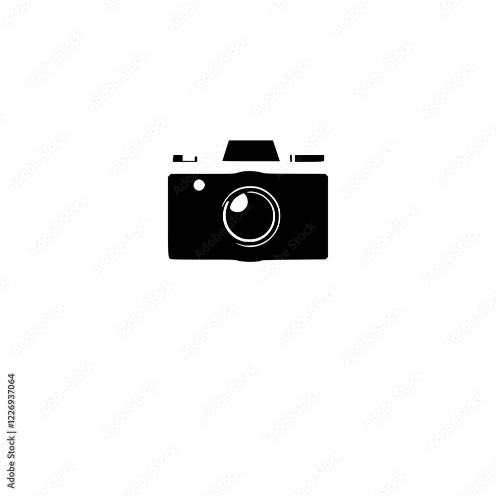Iconic Camera Silhouette: A Minimalist Photography Symbol Iconic Camera Silhouette: A Minimalist Photography Symbol