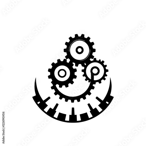 Interlocking Gears: A Mechanical Marvel.  A captivating image showcasing the intricate design and precise engineering of interconnected gears, symbolizing seamless functionality and complex systems.