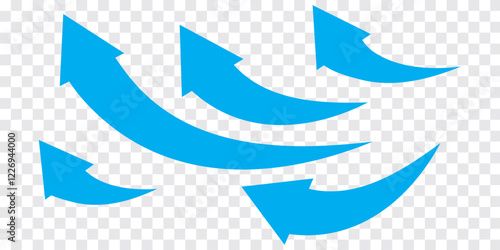 Curve arrow icon isolated. Horizontal dual long straight , right and left side arrow signs. Arrow indicated the direction symbol. Curved and straight arrow icon vector.