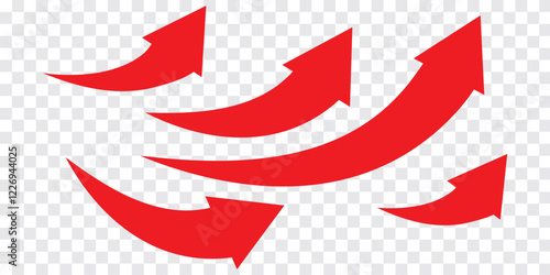 Curve arrow icon isolated. Horizontal dual long straight , right and left side arrow signs. Arrow indicated the direction symbol. Curved and straight arrow icon vector.