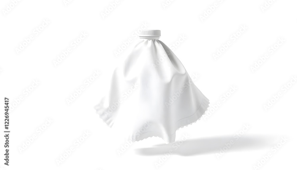 White Pouch Mockup: Clean, Minimalist Packaging Design White Pouch Mockup: Clean, Minimalist Packaging Design