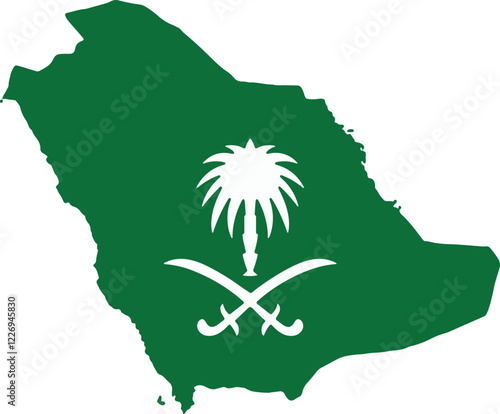 Saudi Arabia Map Vector – High-Quality Geographic Illustration