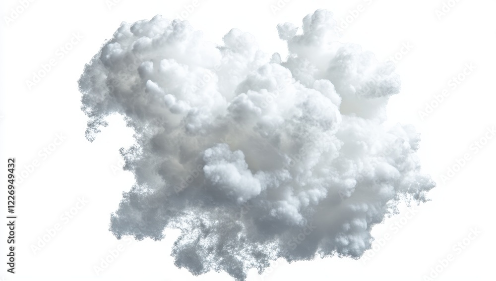White cloud, fluffy texture, isolated, studio shot, background clean, design element White cloud, fluffy texture, isolated, studio shot, background clean, design element