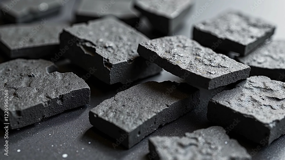 abstract natural black stone fragments background abstract natural black stone fragments background