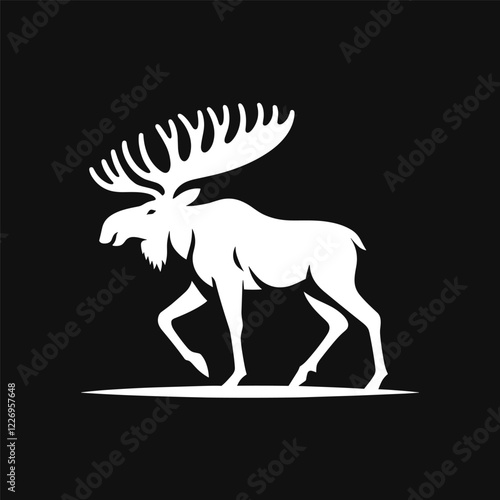 moose vector wild animal illustration
