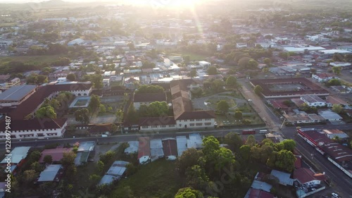 Aerial Drone Footage of Santiago, Veraguas, Panama – Urban and Rural Landscape