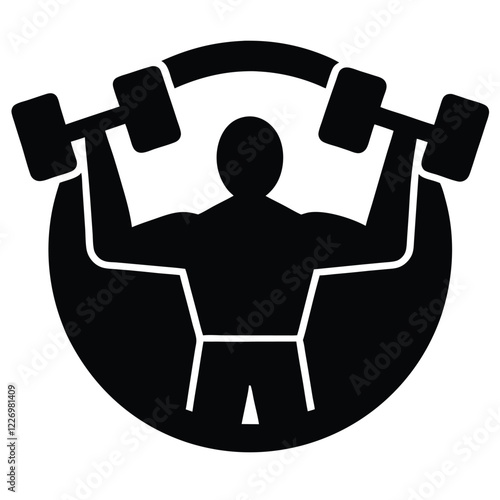 Gym logo icon vector