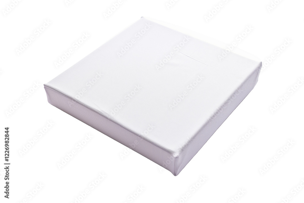 Square Primed Canvas for Painting Isolated on a White Background Suitable for Artists and Creative Projects Square Primed Canvas for Painting Isolated on a White Background Suitable for Artists and Creative Projects
