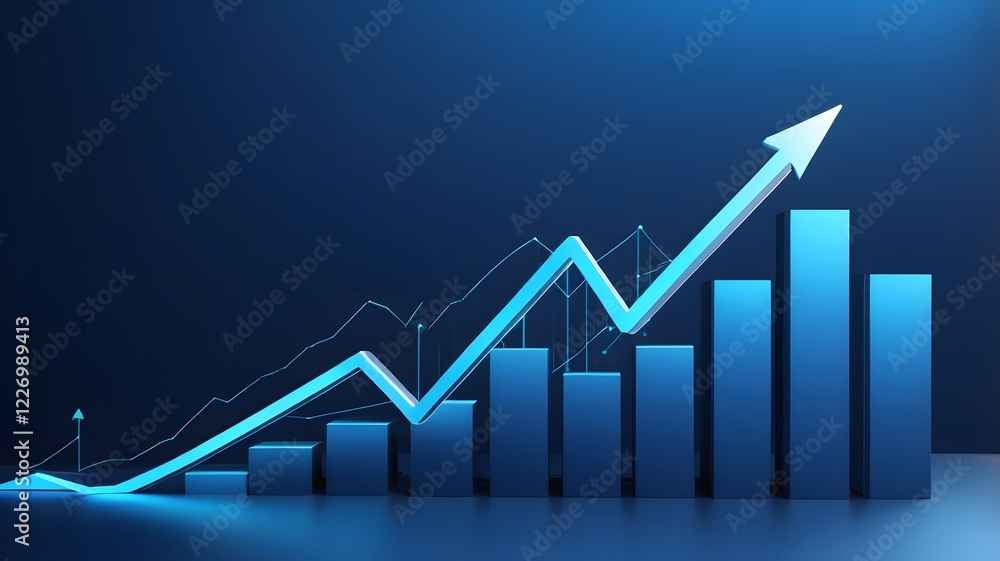 Business growth indicators financial analysis graph visualizations modern office data presentation trends analysis