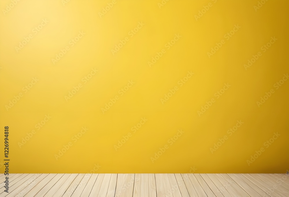 Empty yellow background and spotlight with studio for showing or design. Blank backdrop made from cement material. Realistic 3D render. Empty yellow background and spotlight with studio for showing or design. Blank backdrop made from cement material. Realistic 3D render.