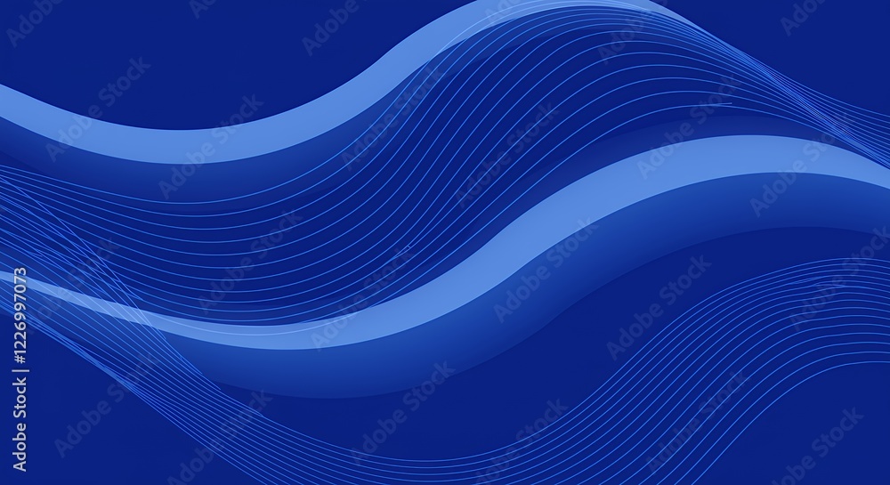 Abstract Blue Wave Background Design Image Abstract Blue Wave Background Design Image