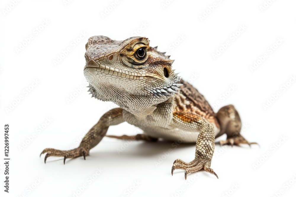 Naklejka premium Close-up of a Bearded Dragon