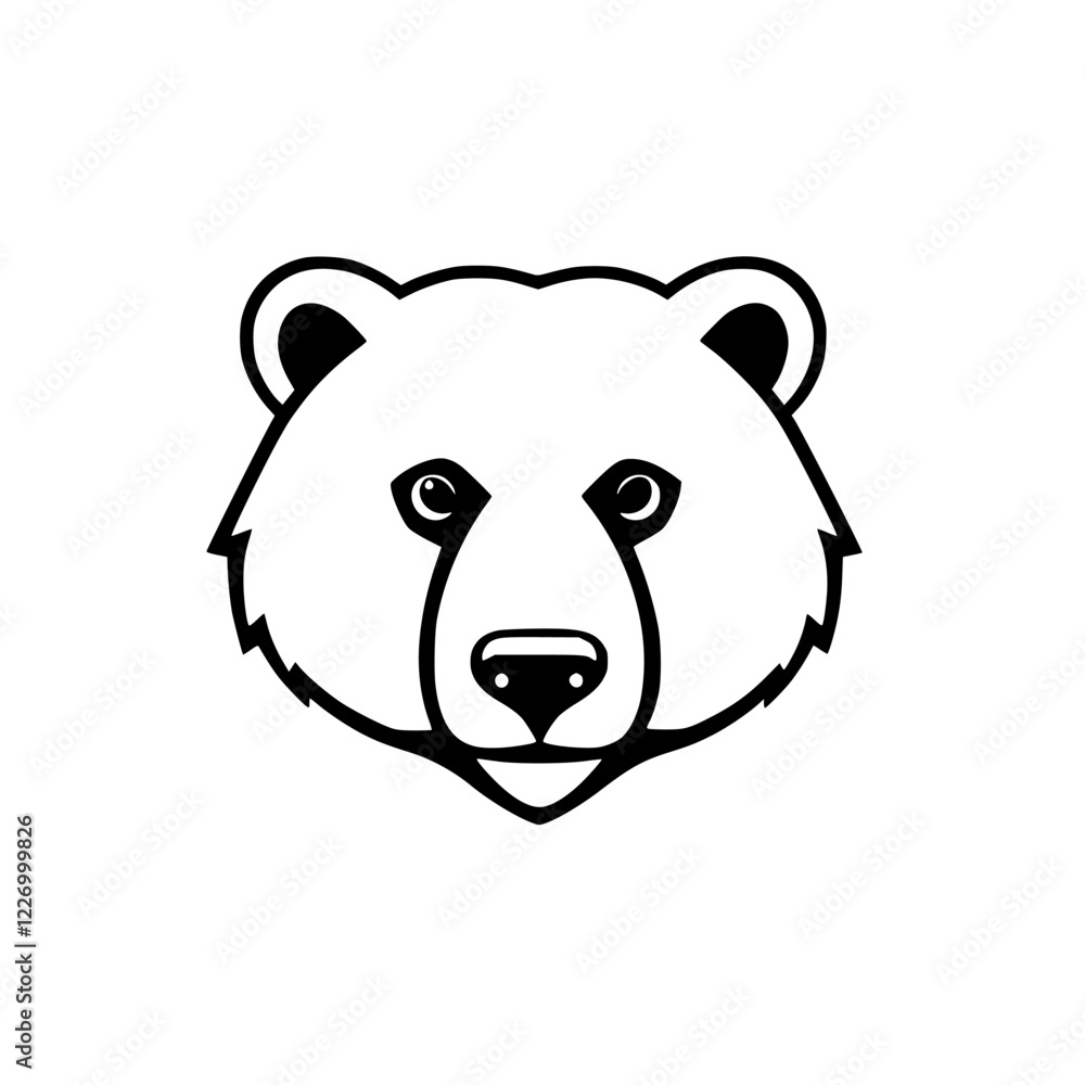 Majestic Bear Face: A Captivating Portrait of a Wild Animal. Perfect for nature lovers and wildlife enthusiasts, this artwork showcases the beauty of bears in a simple yet striking design. Majestic Bear Face: A Captivating Portrait of a Wild Animal. Perfect for nature lovers and wildlife enthusiasts, this artwork showcases the beauty of bears in a simple yet striking design.