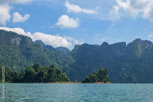 Khao Sok National Park, jungle and rock formations. Province Surat Thani, Thailand photo