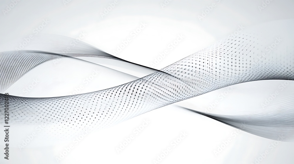 Abstract grayscale waves flowing in infinity design Abstract grayscale waves flowing in infinity design