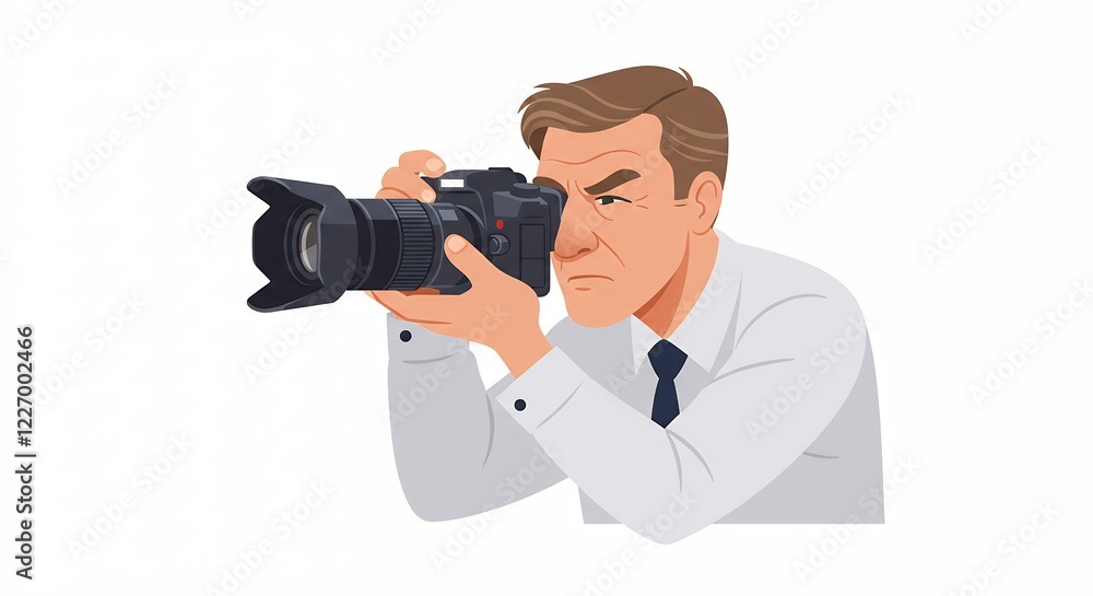 Professional Photographer Taking Pictures with Dslr Camera Professional Photographer Taking Pictures with Dslr Camera