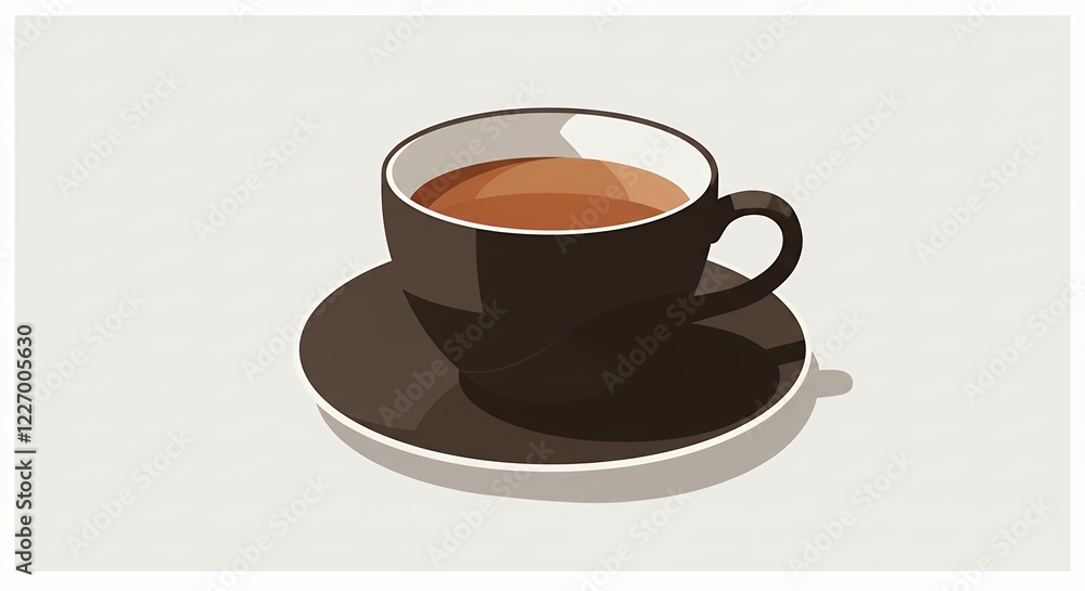 Warm Cup of Tea Illustration Graphic Design Warm Cup of Tea Illustration Graphic Design