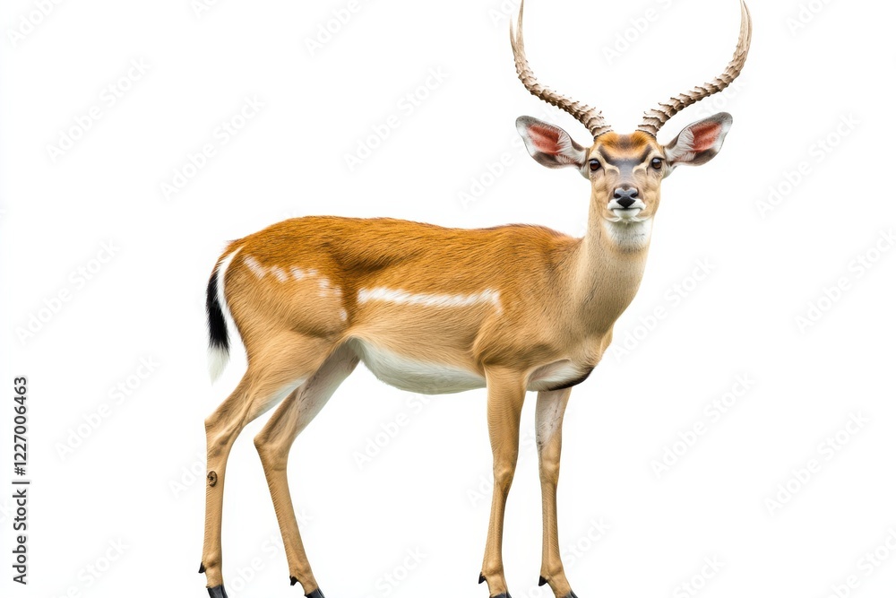 Fototapeta premium Male Blackbuck Antelope on White Background