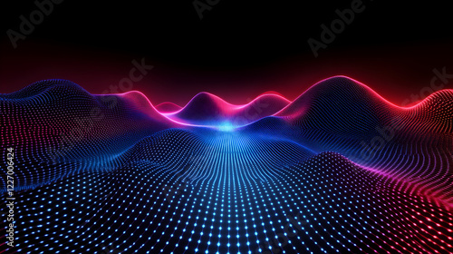 Wallpaper Mural immersive digital background featuring transparent screens, futuristic UI panels, and a network of illuminated data connections in deep blue and cyan tones  Torontodigital.ca