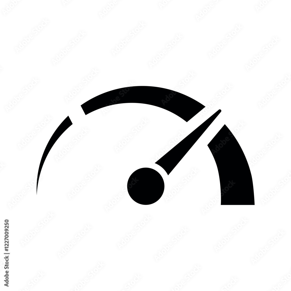 Speedometer performance accelerate meter icon. Speedometer performance accelerate meter icon.