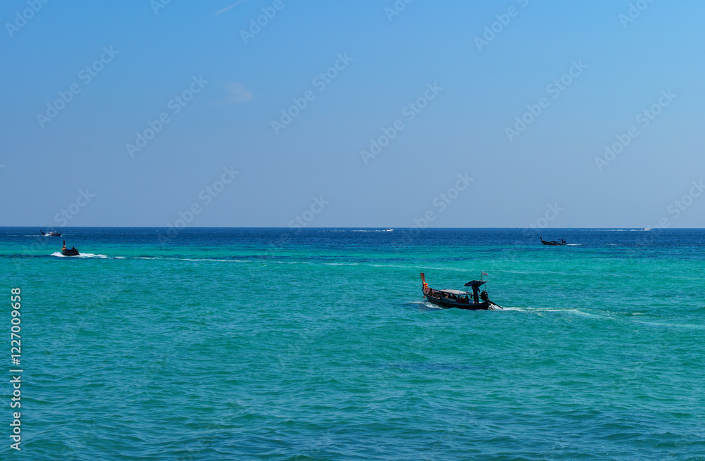 Phi Phi island in Thailand beautiful summer sunny day Phi Phi island in Thailand beautiful summer sunny day