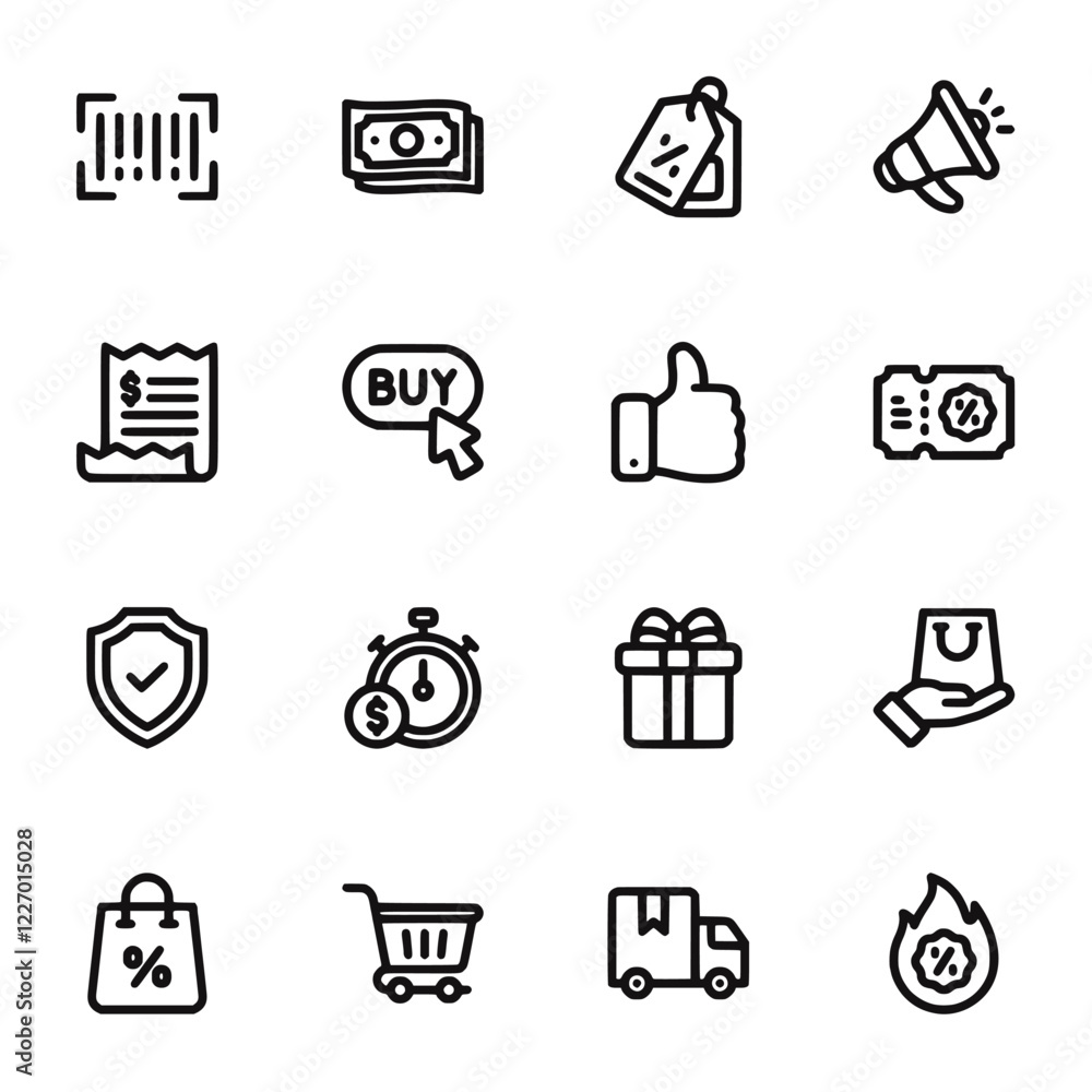 Sales icons set Sales icons set