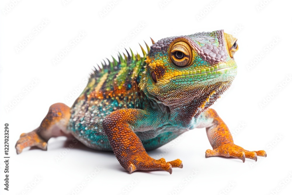 Vibrant Chameleon Close-Up