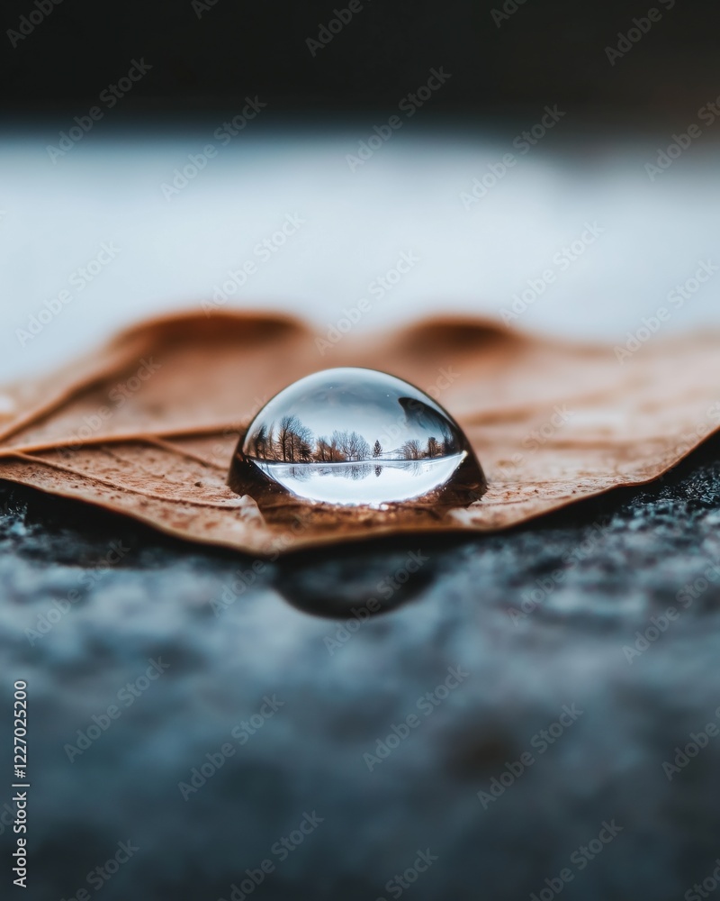 A close-up shot of a dewdrop on a leaf, reflecting a miniature landscape within --chaos 20 --ar 4:5 --profile 5toerrp --stylize 150 --v 6.1 Job ID: e0a38611-89d8-41f1-94f3-9e49b9df65ea A close-up shot of a dewdrop on a leaf, reflecting a miniature landscape within --chaos 20 --ar 4:5 --profile 5toerrp --stylize 150 --v 6.1 Job ID: e0a38611-89d8-41f1-94f3-9e49b9df65ea