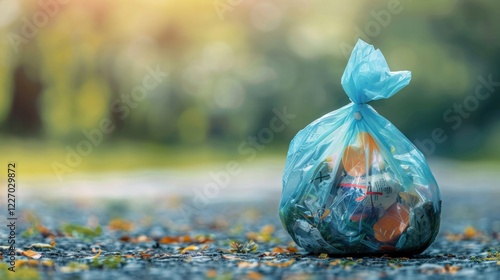 Mini Trash Bag: A tiny bag perfect for collecting small bits of waste, offering a practical solution for easy and quick clean-up in various settings.
 photo