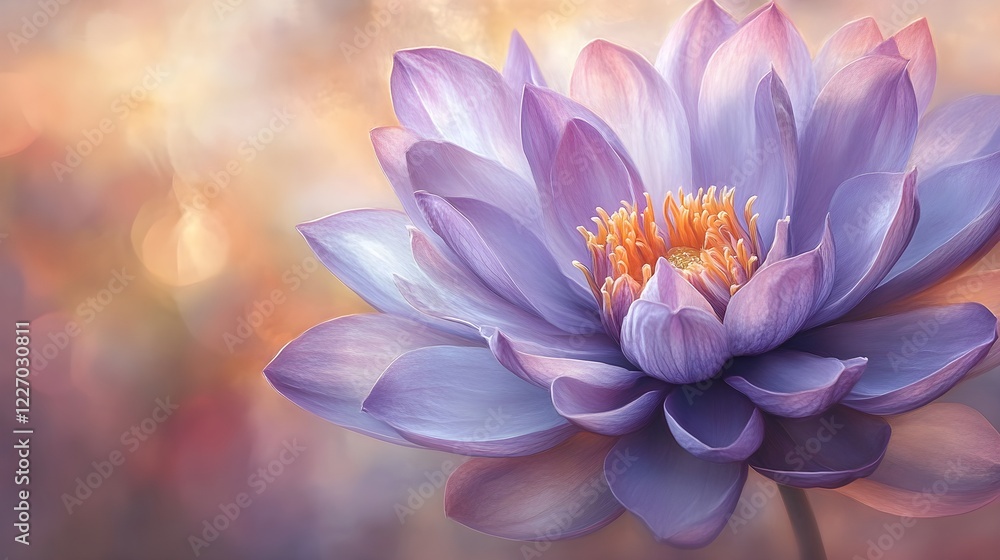 Obraz premium purple lotus flower blossom