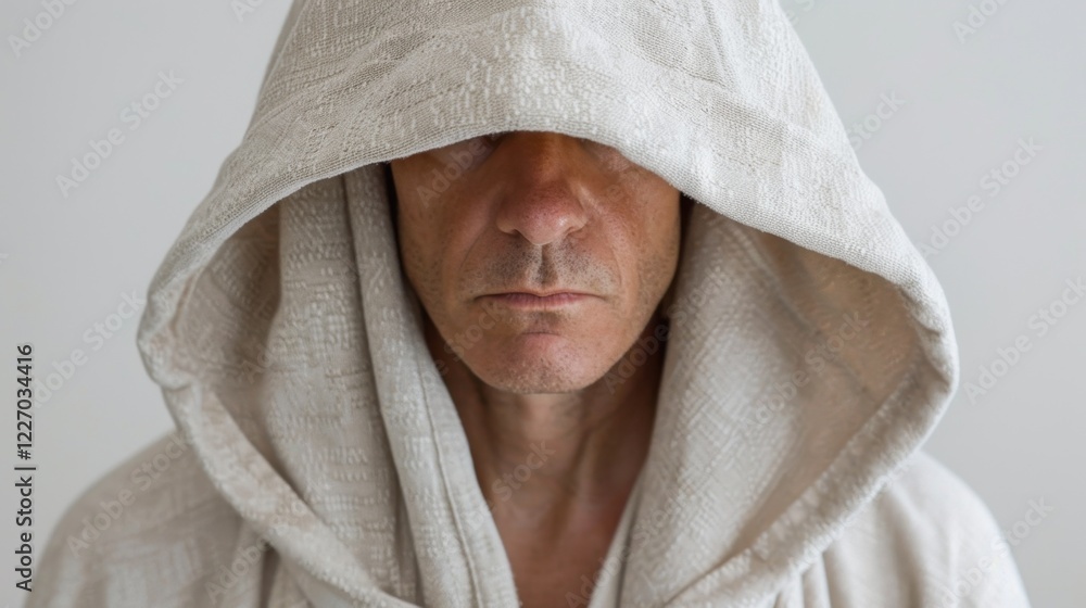 Obraz premium Wearable Blanket: A blanket that doubles as a robe and hoodie, providing maximum warmth and comfort for relaxing at home or staying cozy during outdoor activities. 