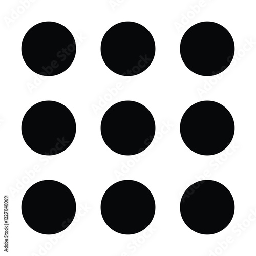 Circle Square icon vector stock illustration