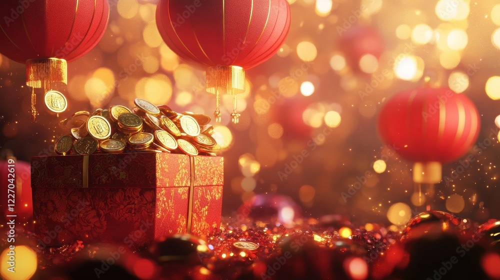 Chinese new year 2025 concept,Red snake flat lay top view, Happy Chinese new year with Red envelope and gold ingot,blessing, wealth on red background with copy space for your text. Chinese new year 2025 concept,Red snake flat lay top view, Happy Chinese new year with Red envelope and gold ingot,blessing, wealth on red background with copy space for your text.