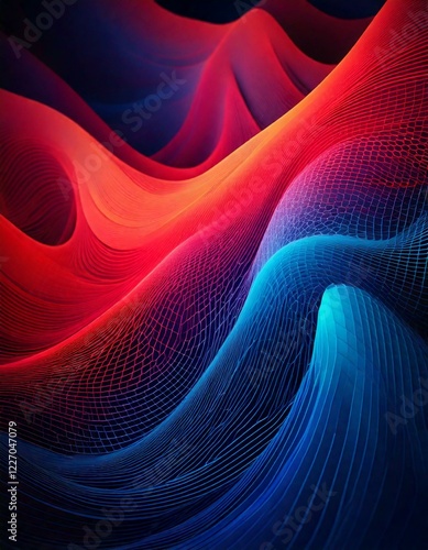 Colorful Abstract Blue and ...
