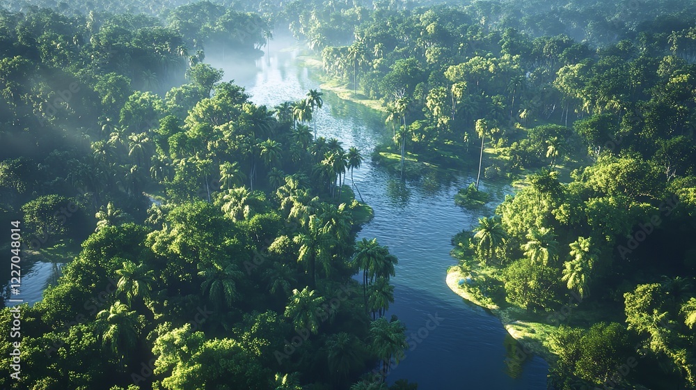 Cinematic Aerial Photography of Dense Amazon Rainforest Canopy Cinematic Aerial Photography of Dense Amazon Rainforest Canopy