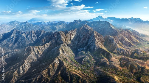 Majestic mountain range photo