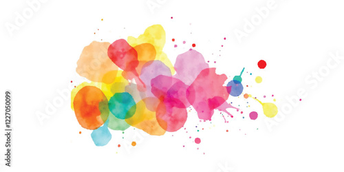 Holi colorful liquid watercolor splashes create an gulal abstract art background with a vibrant, multi, different, carnival, india holi colour of fastival spring-like feel