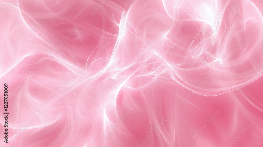 Fototapeta premium Dreamy Soft Pink Clouds with Light Streaks for a Peaceful Atmosphere