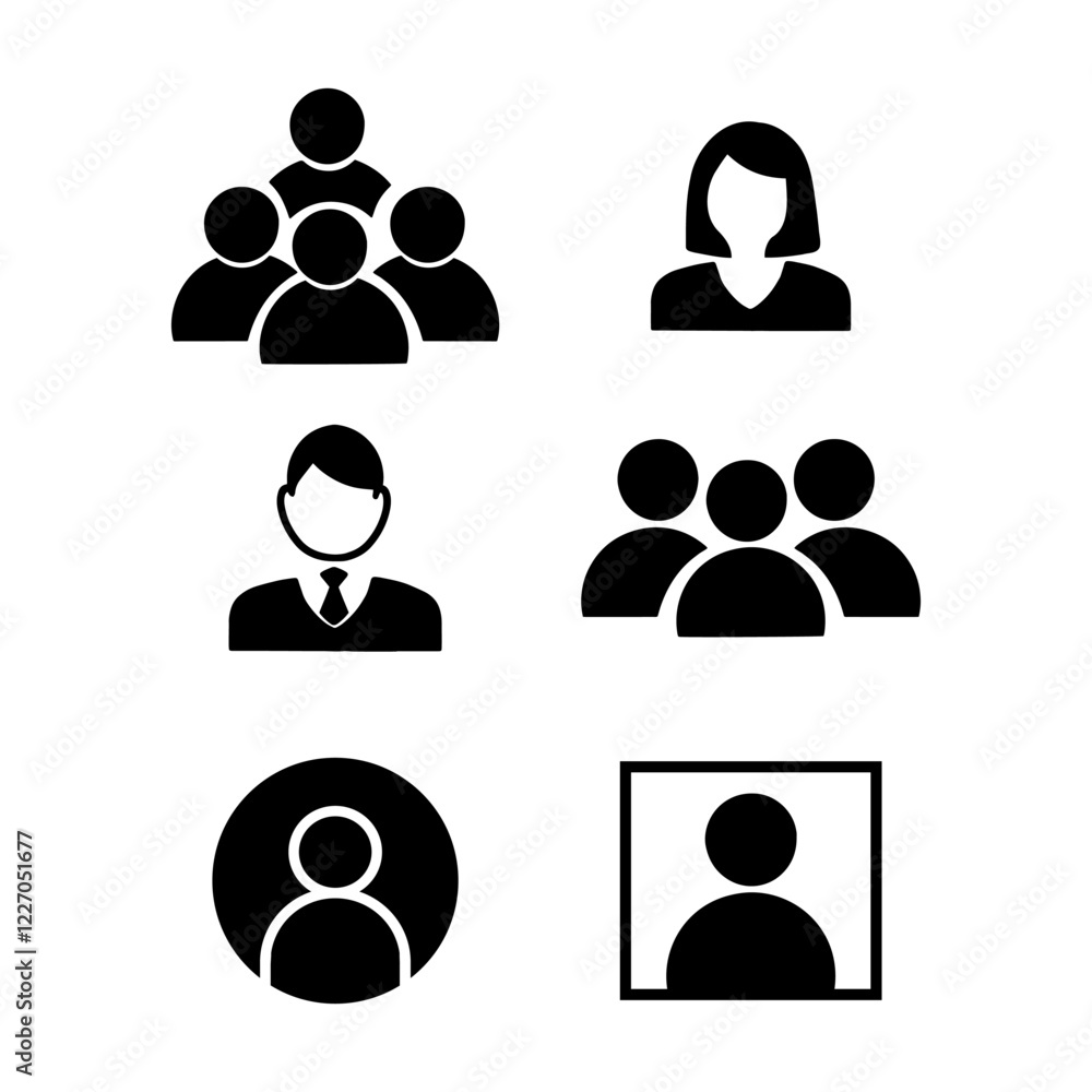 People, human, person thin line icon set. Containing participants, group, team, organization, community, population, audience, member. Vector illustration People, human, person thin line icon set. Containing participants, group, team, organization, community, population, audience, member. Vector illustration