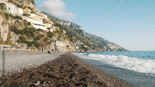 Scenic drive along the serpentine roads of Positano and the Amalfi Coast, featuring coastal vistas and proximity to Pompeii and Naples