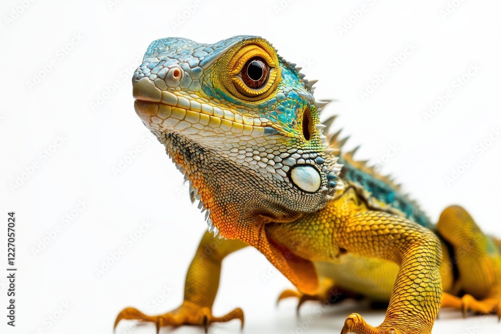 Vibrant Lizard Close-Up Vibrant Lizard Close-Up
