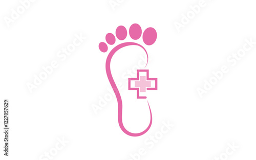 Healthy Foot Care Logo Template vector icon illustration design