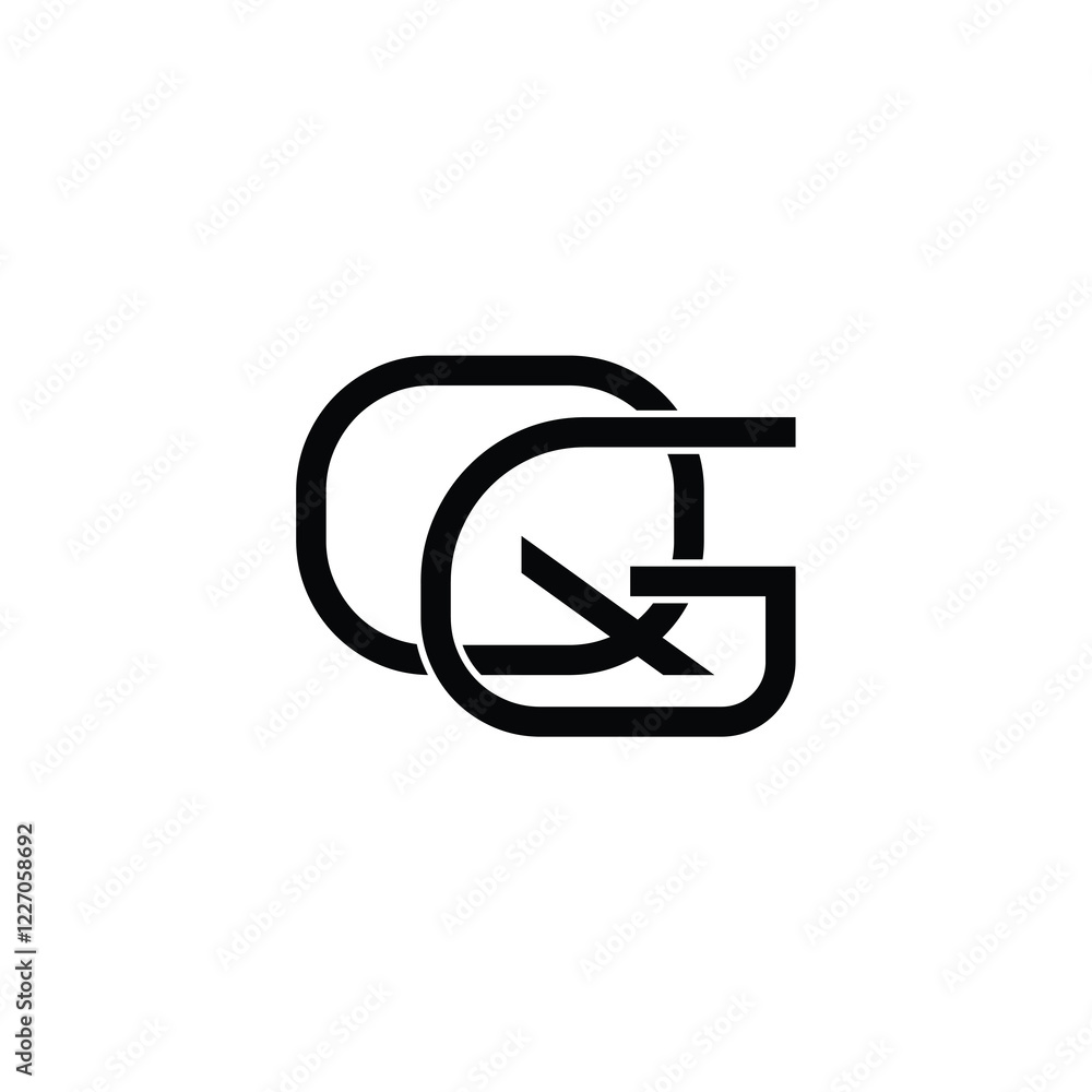 QG monogram logo design letter text name symbol monochrome logotype alphabet character simple logo QG monogram logo design letter text name symbol monochrome logotype alphabet character simple logo